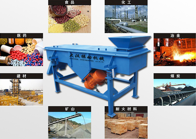 小型直線(xiàn)振動(dòng)篩適用行業(yè)